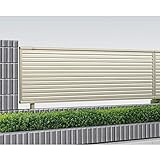 サビに強い　YKK ap　シンプレオフェンス13型　本体　T60　『高さ60ｃｍ用　目隠しルーバータイプ　アルミフェンス　柵』 　プラチナステン