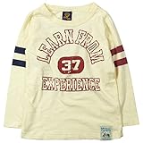 《秋冬春対応》BOOM TOWNKIDS(ブームタウンキッズ) カレッジ風 アメカジスラブ天竺長袖Tシャツ 90cm/オフ NO.F-951105