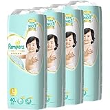 P＆G パンパース はじめての肌へのいちばん テープ スーパージャンボ Lサイズ 40枚×4パック (160枚入り)