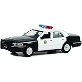 Greenlight 44980-B ハリウッドシリーズ38 - Reno 911! - ジム・ダングルの1998年クラウンビクトリア警察インターセプター - リノ保安官部 1/64スケール ダイキャスト