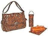 Kalencom A Step Above Buckle Bag, Tiger Fur/Black Orange