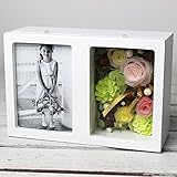 「バラのボックスフォトスタンド」　小物も飾れる写真立て　プリザーブドフラワー