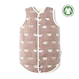 Yiigoo （イッゴー）空気の5重ガーゼ スリーパー ロンパース　パジャマ　カバーオール 2way 子供服 春新品　男の子　女の子　カーキ 208-MS-khaki