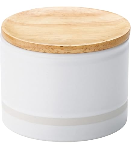 キャニスター　陶器　ナチュラル Amazon｜キャニスター 保存容器 陶器 おしゃれ 北欧風 瓶 ケース 木製