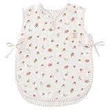 (チャックル) chuckle *スウィートガール*裏パイルガーゼお花柄スリーパー ホワイト 50-90cm P9089-00-10