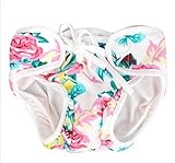 WIN 水遊びパンツ 赤ちゃん用 ボタンでサイズ調整可能 防水外層 ポリエステルメッシュ内層 オムツカバー スイミング教室・公園・海水浴・温泉旅行 (XL, 5#)