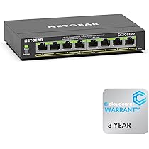 【新品・未開封】PoE +ネットワークスイッチ　GS308EPP-100JPS NETGEAR PoE+対応 SOHO/家庭向け ギガビット8ポート