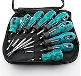 ROOH-Insulated Screwdriver Set Phillips Slotted Chrome Vanadium Steel Screwdriver Set with Magnetic 