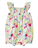 Gymboree Baby Toddler Girls' Floral Print Smocked Romper Multi 6-12 Months [並行輸入品]