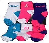 Nike Air Jordan新生児赤ちゃんソックス、6ペア、サイズ6 - 12ヶ月