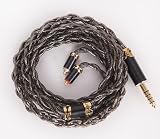 【JSHiFi-金烏】MMCX4.4mmリケーブル 8N単結晶銅銀メッキ＋希土銅＋単結晶銅パラジウムメッキ線材 MMCXイヤホンアップグレードケーブル 4.4mmバランスイヤフォン交換ケーブル (MMCX4.4mm)