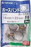 タカギ(takagi) ホースバンド スーパーホースバンド ホース外径:18mm~22mm G066 【安心の2年間保証】