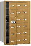 Salsbury Industries 3618 GFU 4b Plus水平メールボックス、18 Aドア17 Usable、フロントロード、USPSアクセス、ゴールド