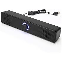 デスクトップPCセット LEDスピーカー付き pc スピーカー響く重低音ゲーミングスピーカー テレビスピーカー