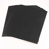 uxcell　砥粒紙やすり　紙やすり　サンドペーパー　研磨用　金属表面仕上げ　120Cw　10枚セット