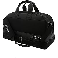 Titleist タイトリスト ボストンバッグ 編み込み 金具プレート ブラック Titleist タイトリスト ボストンバッグ 編み込み 金具プレート