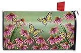 エキナセアバタフライばねメールボックスカバーMonarch Butterfliesフローラル標準