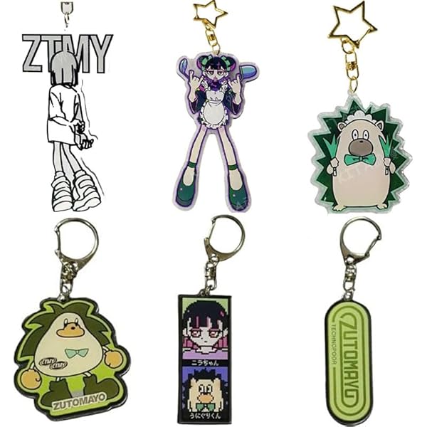 Amazon.co.jp: [紺色] ずっと真夜中でいいのに キーホルダー 2個セット