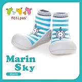 アティパス attipas ベビーシューズ マリン ハンドル スカイ Mサイズ（11.5cm）