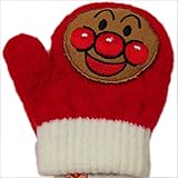 アンパンマンのミトン笛付き手袋 レッド(PK92859)