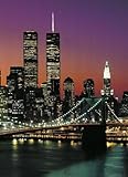 ニューヨークポスター写真壁紙 – Manhattan 4-parts ( 100 x 72インチ）