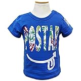 (ポスター) POSTAR キッズ　ベビー　トロピカルロゴ Tシャツ　ロイヤルブルー　100cm