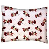 SheetWorld Crib / Toddler Percale Baby Pillow Case - Minnie Mouse Pink - Made In USA by sheetworld