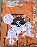 男児 ポケモン サン＆ムーン 半袖 Ｔシャツ 120 モクロー ニャビー アシマリ ダークオレンジ