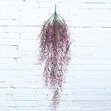 Myhouseローズレッド人工植物フェイクHanging Vine Plantホームガーデン壁装飾