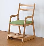 ISSEIKI 学童 CHAIR チェア グリーン 木製家具 【LI-46-2】