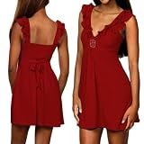 NCAA North Carolina State Wolfpack Ladies Sororityガールズサンドレス – レッド レッド
