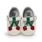 Baby Girl Cherry Sandals Shoes Pretty Soft Sole First Walkers| Infant Toddler Kids Cute Kawaii Sanda