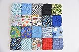 Pocket Cloth Diapers with 40 Inserts (2 Inserts Per Diaper)-boy Pack by Happy Diapers
