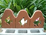 お庭の魔術師　れんがのミニフェンス　エンゼルフィッシュ　10枚セット