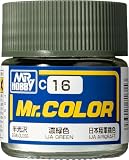 GSI クレオス(GSI Creos) Mr.カラー 濃緑色 半光沢 10ml 模型用塗料 C16