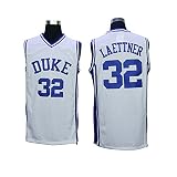 メンズ# 32クリスチャン・レイトナーDuke Blue Devils College Throwbackバスケットボールジャージー刺繍ホワイト/ブルーS to XXXL ホワイト