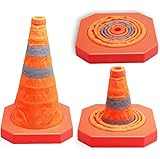 Cartman折りたたみ式トラフィック安全円錐15,5 inches 1pk レッド IN160125