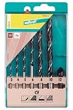 ウルフクラフト (WOLFCRAFT) 7626000 ウッドツイストドリル Wood twist drills, set: Ø 3.0-4.0-5.0-6.0-8.0-10.0 mm and 1 c