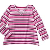ジンボリー GYMBOREE/ ジェムスモックトップ バイオレットストライプ トップス長袖Tシャツ 8歳【並行輸入】