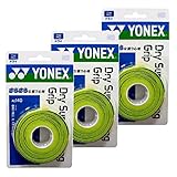 YONEX(ヨネックス) ドライスーパーストロング グリップ オーバーグリップ 3巻き シトラスグリーン同色3個セット AC140-309-3SET