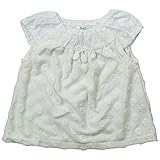 《初夏盛夏対応》(日本製) Pample Mousse(パンプルムース) ジャガードドット柄天竺フレンチ袖オーバーブラウス 80cm /OW NO.DP-72254