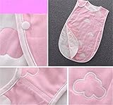 6重 ガーゼ スリーパー オーガニック コットン M サイズ ピンク 雲