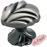 Amerock BP1475-PWT Expressions Delicate Pewter Cabinet Hardware Knob - 1-3/8" Diameter, 10 Pack [並行輸