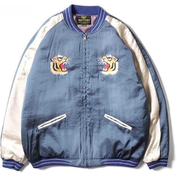 Amazon.co.jp: [ヒューストン] RAYON SOUVENIR JACKET (TIGER) メンズ