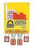 Master Lock S1720E410 Circuit Breaker Lockout Center With 410RED Zenex Padlock [並行輸入品]