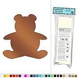 Teddy Bear # 2 – キッズベビー部屋子供部屋 – ビニールステッカーデカール壁アート装飾 ブラウン 061116W5506_MetallicCopper