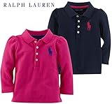 Ralph Lauren(ラルフローレン) ビッグポニーガールズ鹿の子ポロシャツBigPony 12M(9-12ヶ月) ネイビー[並行輸入品]