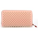 (クリスチャン ルブタン) Christian Louboutin　ラウンドファスナー長財布 RONSARD/GOLD　ピンク PANETTONE SPIKES　パネトーン スパイクス1165065 