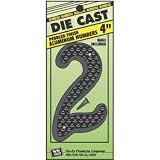 hy-ko Prod DC - 4 / 2家アドレス番号" 2 "ブラックダイキャスト、アルミニウム、4-in。 1 DC-4/2 1