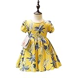 RoRykon 夏 女の子 ワンピース 子供 ドレス 子供フォーマルドレス 女の子 ワンピ　ハワイアン お出かけ 遊園地 海辺 (7/対応身長：100~105cm)